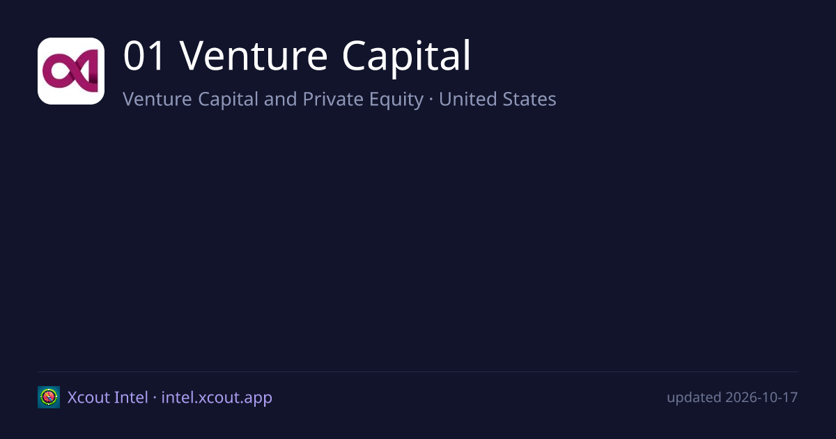01 Venture Capital — share card preview