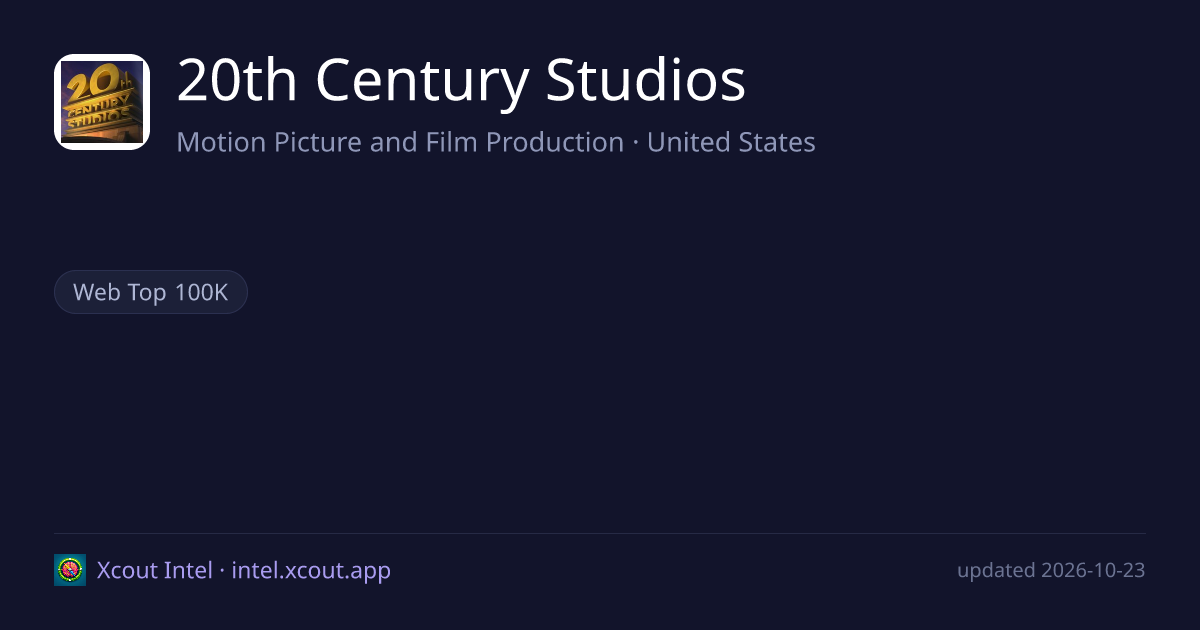20th Century Studios — share card preview