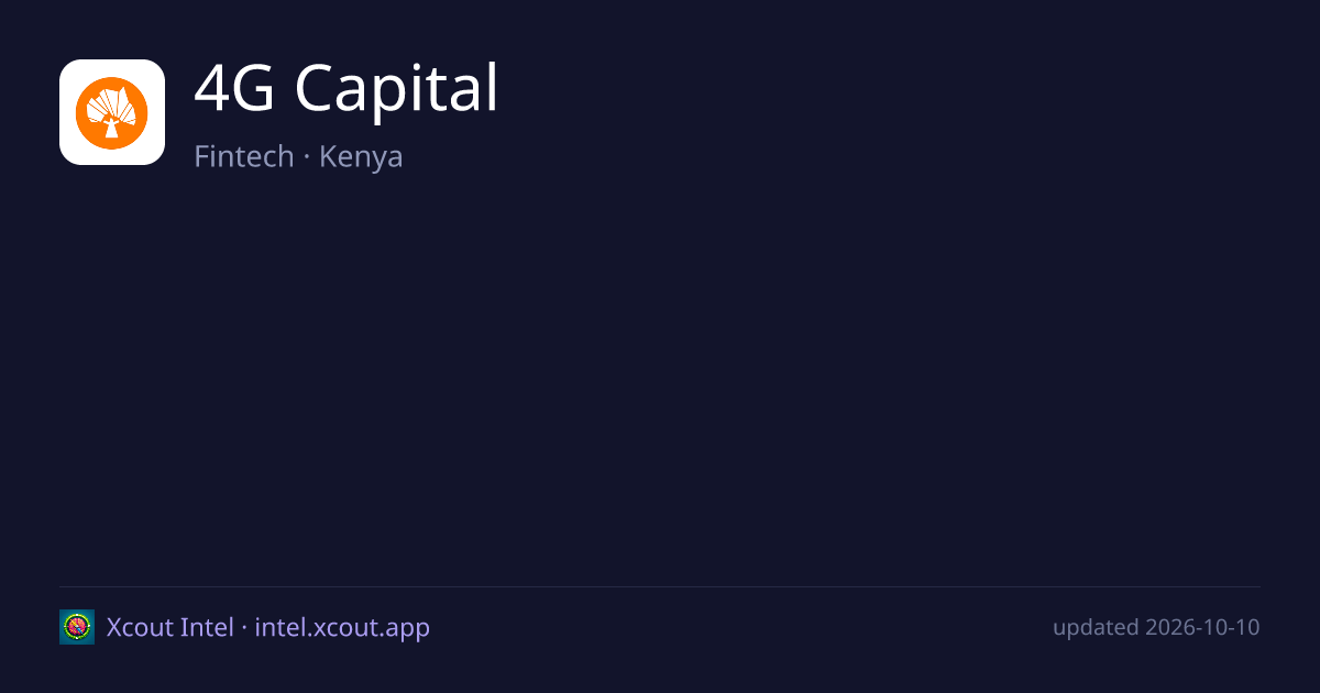 4G Capital — share card preview