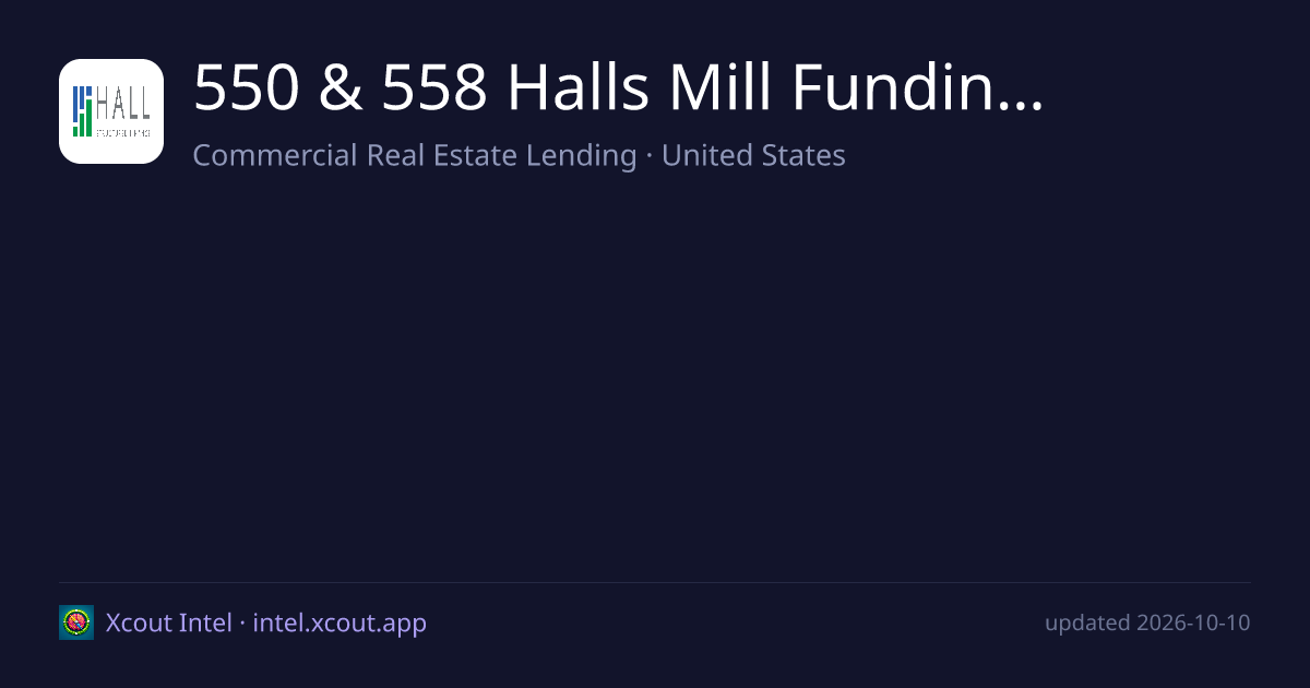 550 & 558 Halls Mill Funding L.P. — share card preview