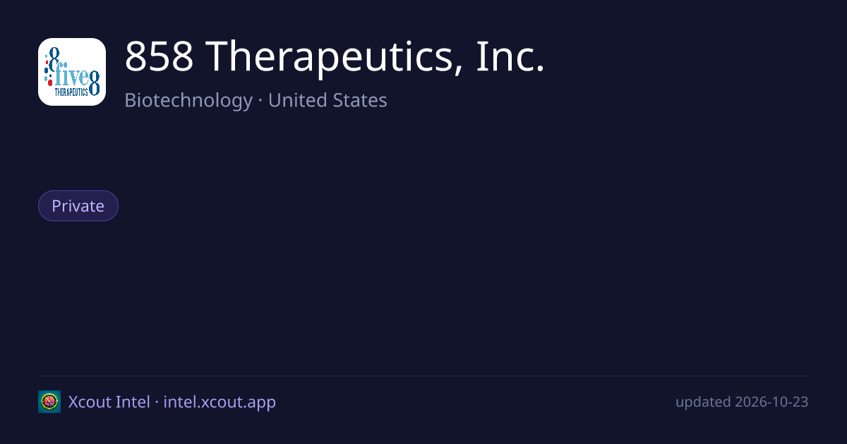 858 Therapeutics, Inc. — share card preview