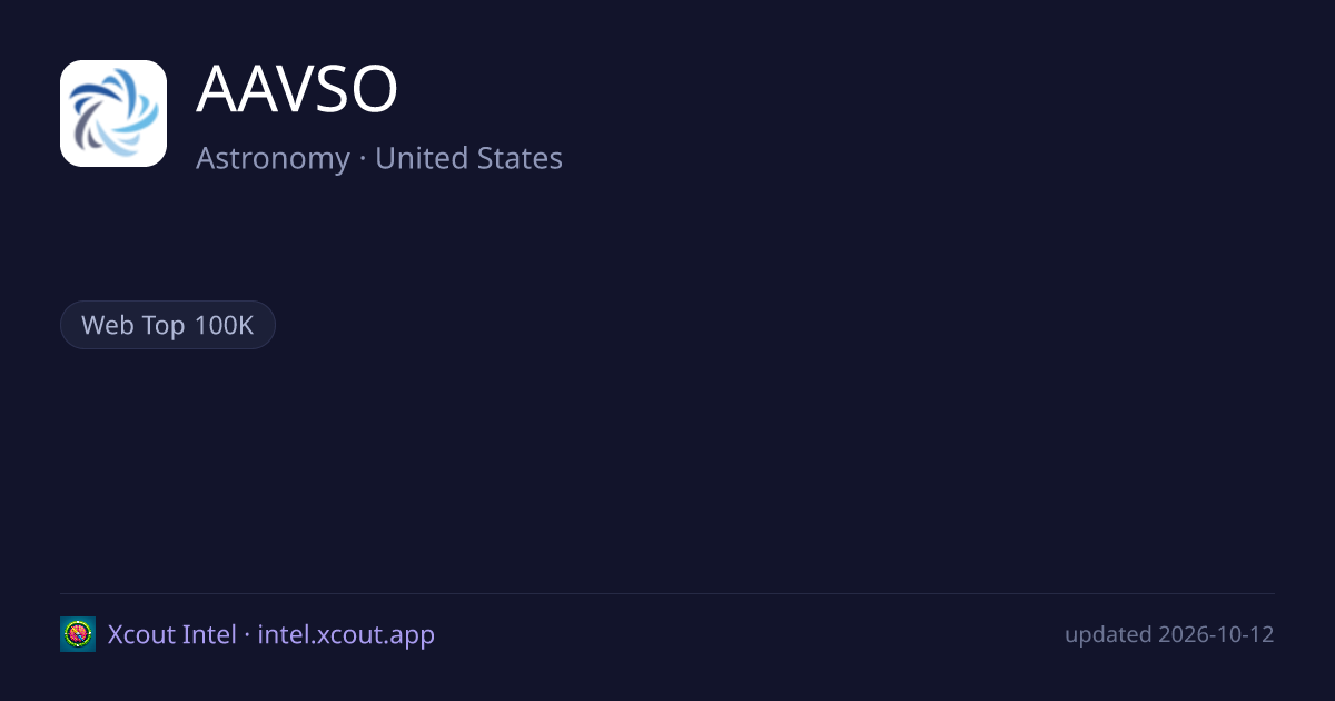 AAVSO — share card preview