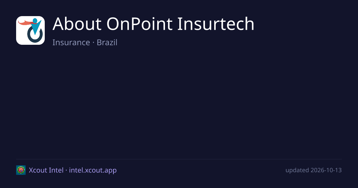 About OnPoint Insurtech — share card preview