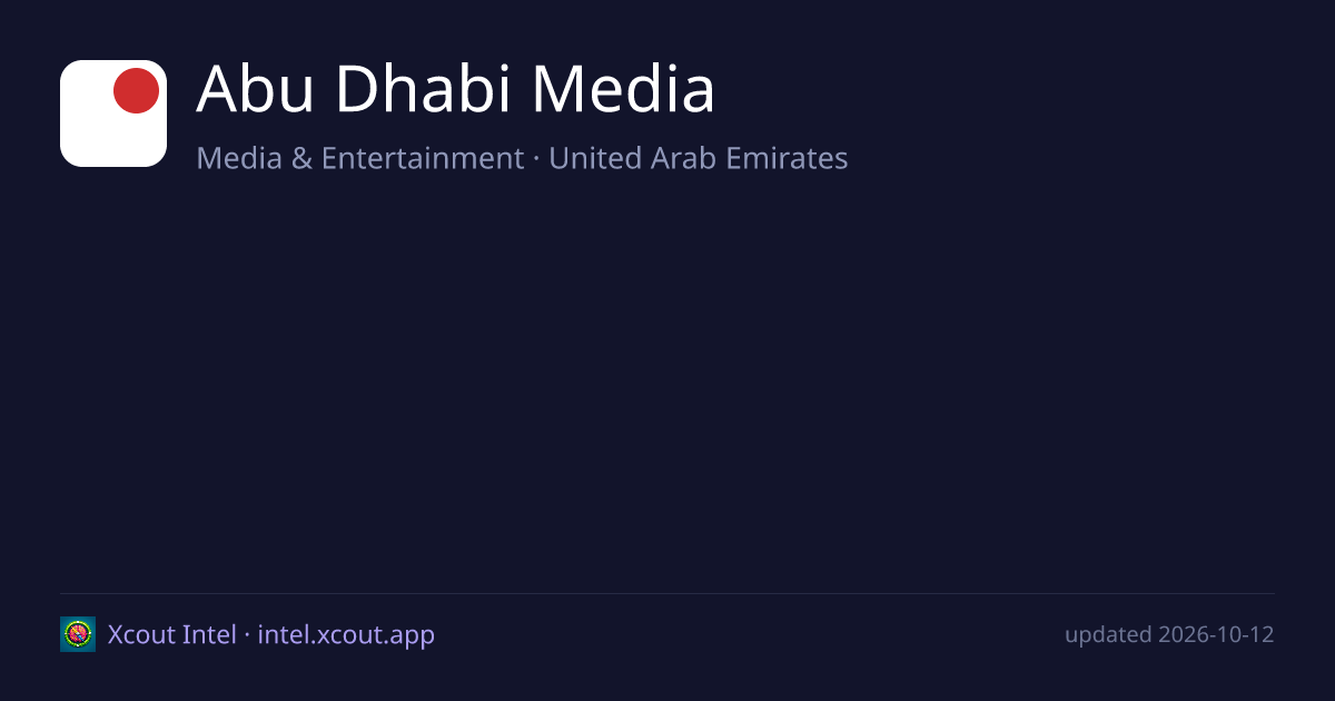 Abu Dhabi Media — share card preview
