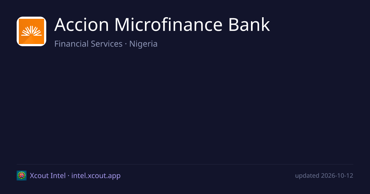 Accion Microfinance Bank — share card preview