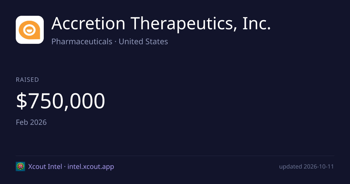 Accretion Therapeutics, Inc. — share card preview