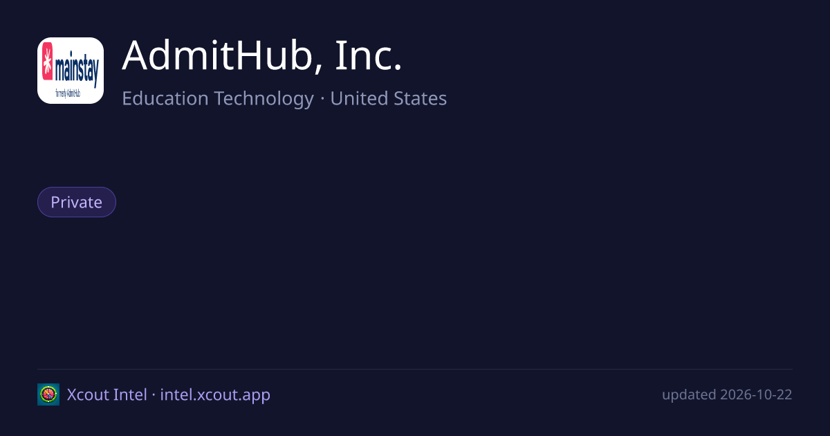AdmitHub, Inc. — share card preview