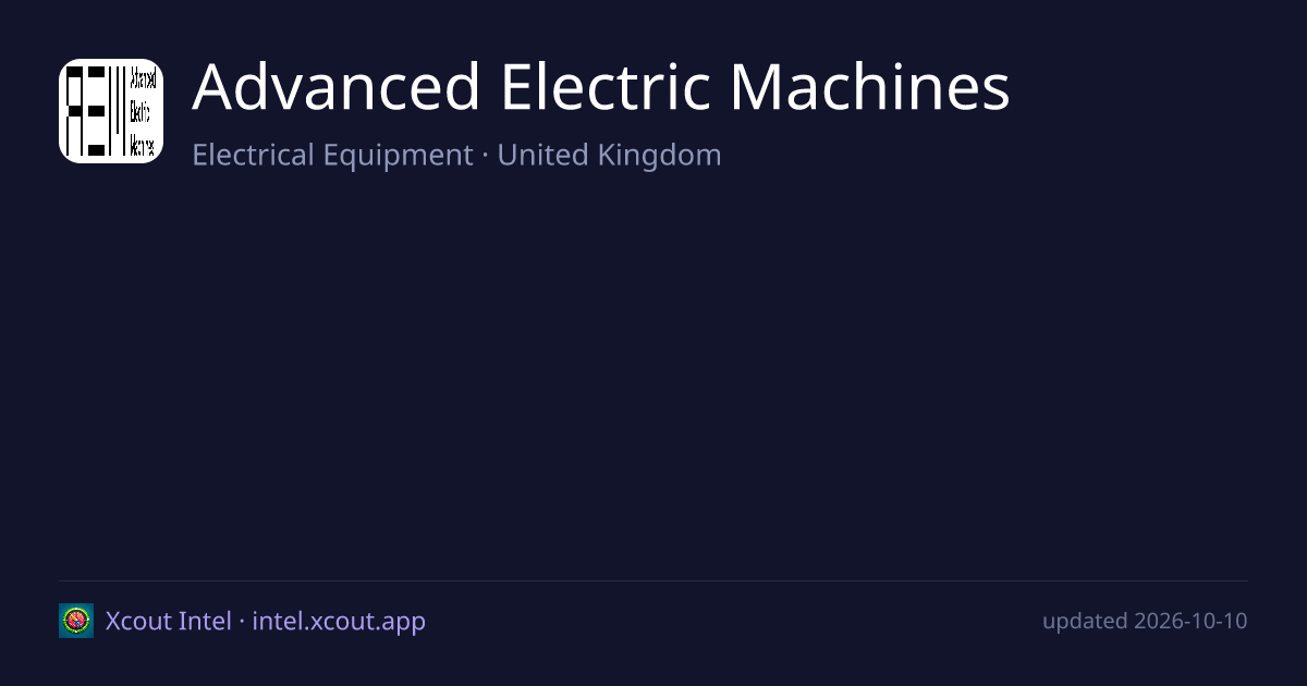 Advanced Electric Machines — share card preview