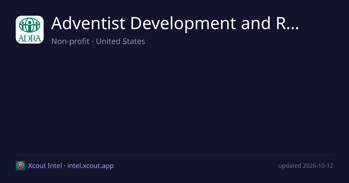 Adventist Development and Relief Agency — share card preview