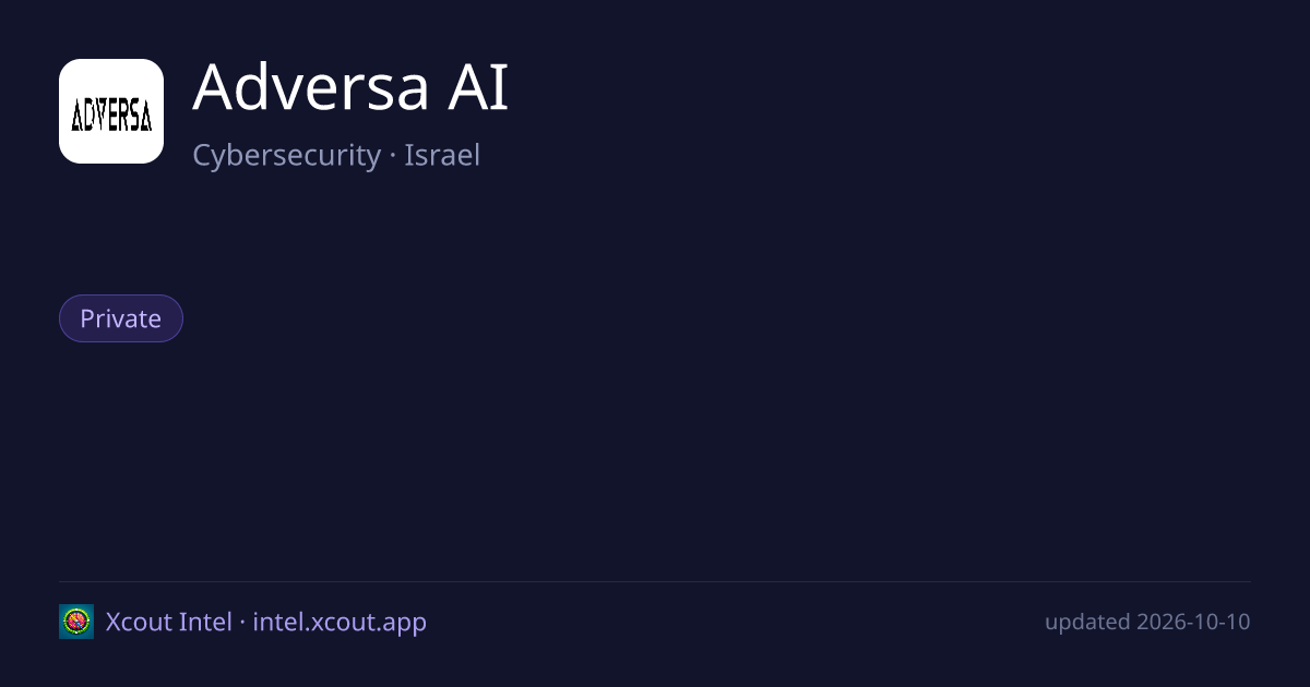 Adversa AI — share card preview