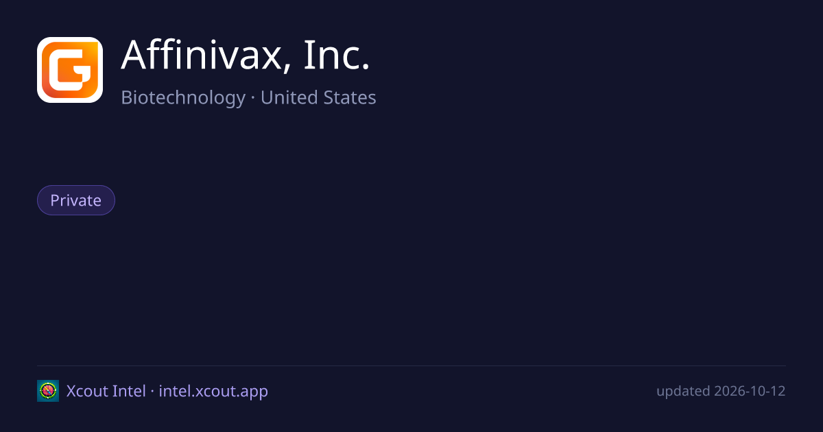 Affinivax, Inc. — share card preview