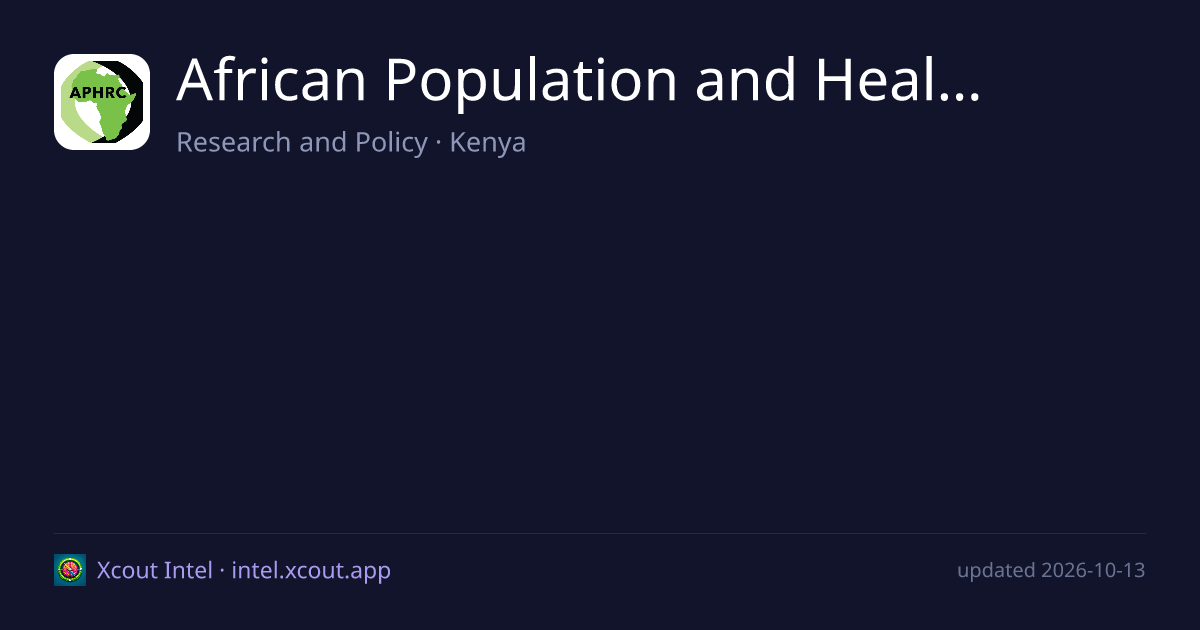 African Population and Health Research Center — share card preview