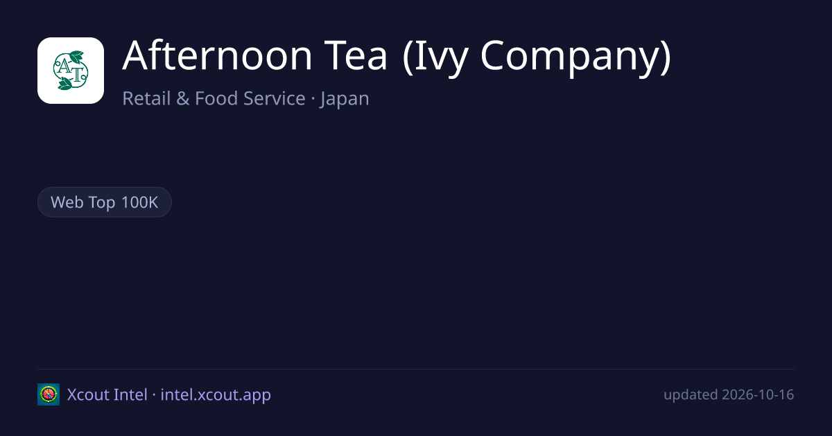 Afternoon Tea (Ivy Company) — share card preview