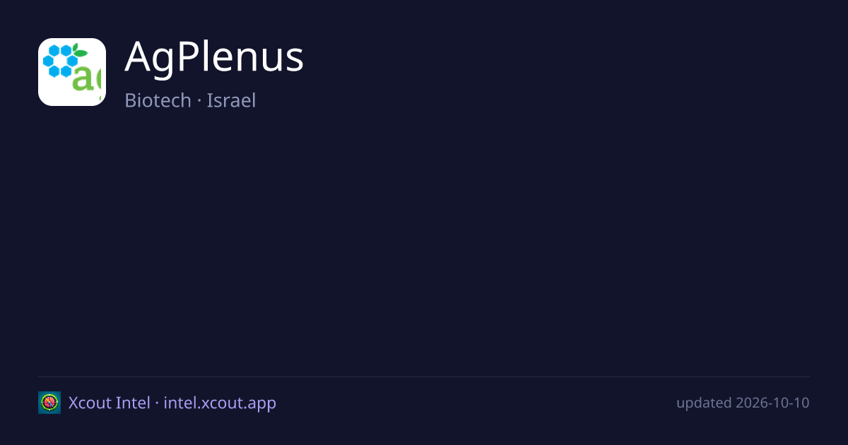 AgPlenus — share card preview