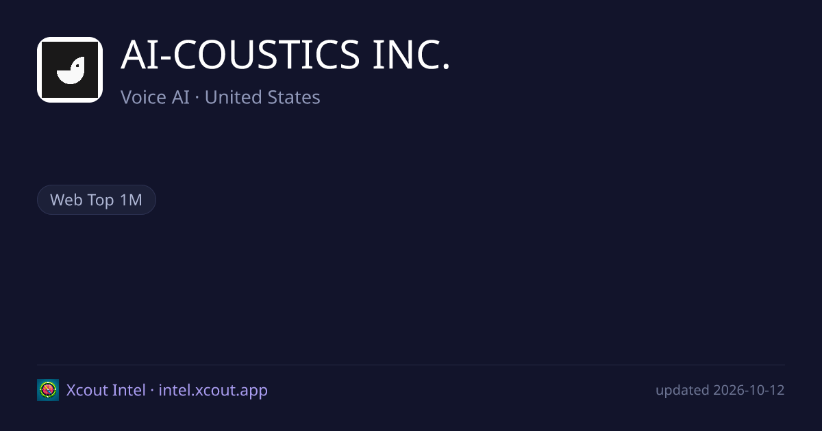 AI-COUSTICS INC. — share card preview