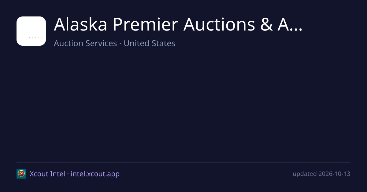 Alaska Premier Auctions & Appraisals — share card preview