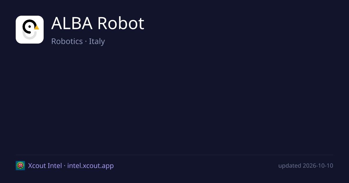 ALBA Robot — share card preview