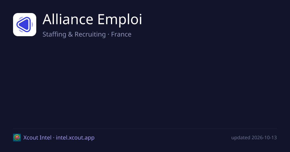 Alliance Emploi — share card preview