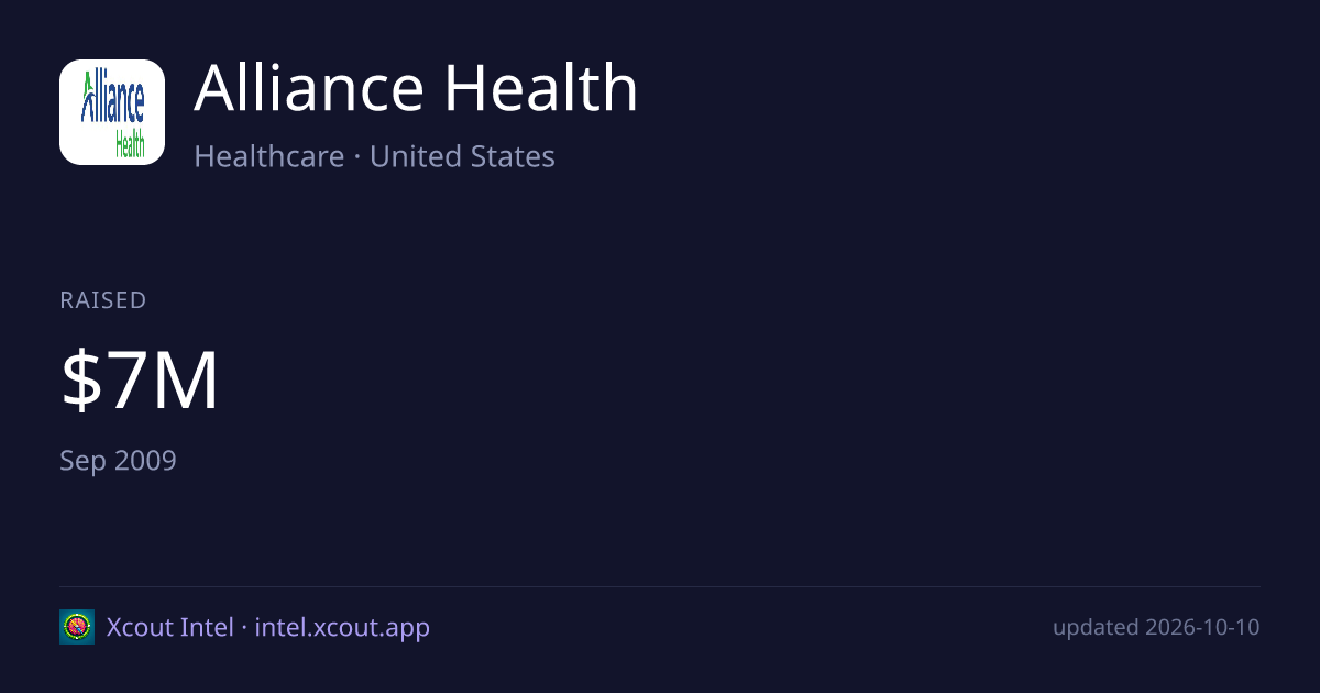 Alliance Health — share card preview