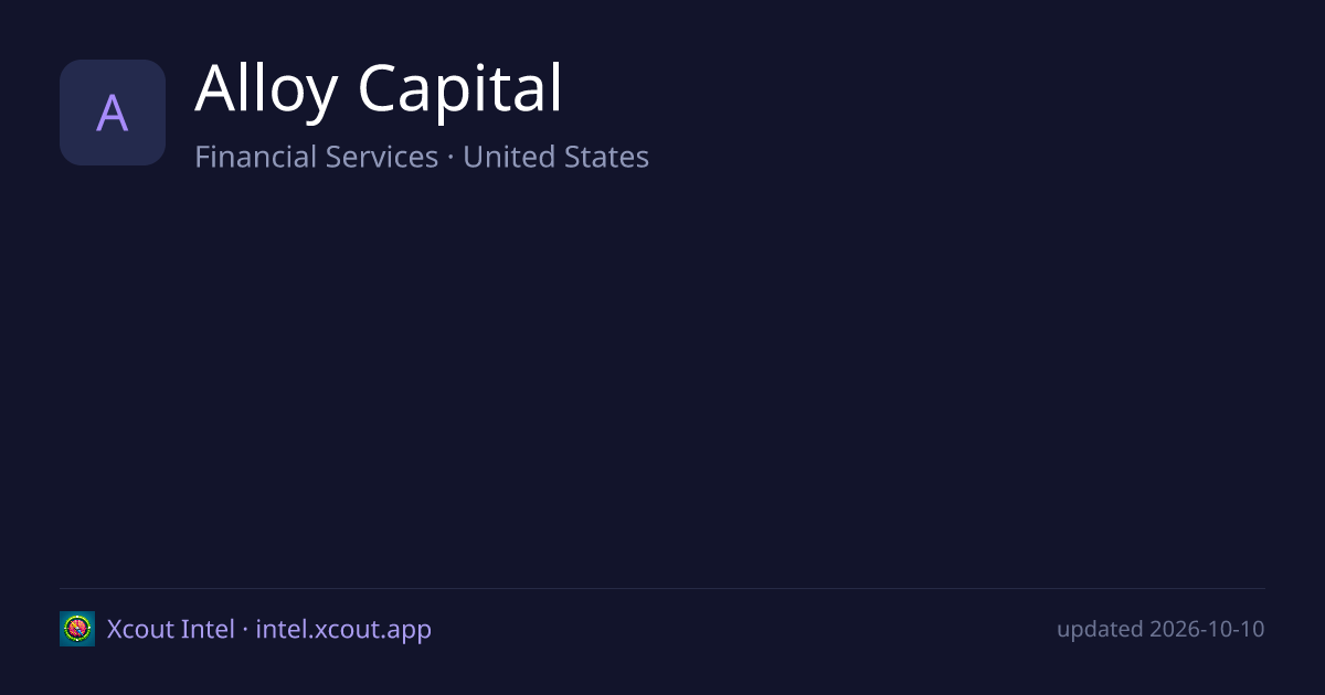 Alloy Capital — share card preview