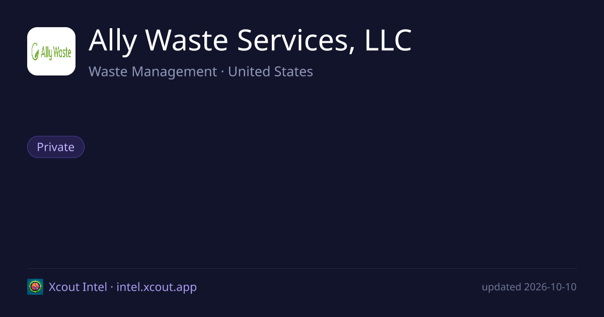 Ally Waste Services, LLC — share card preview