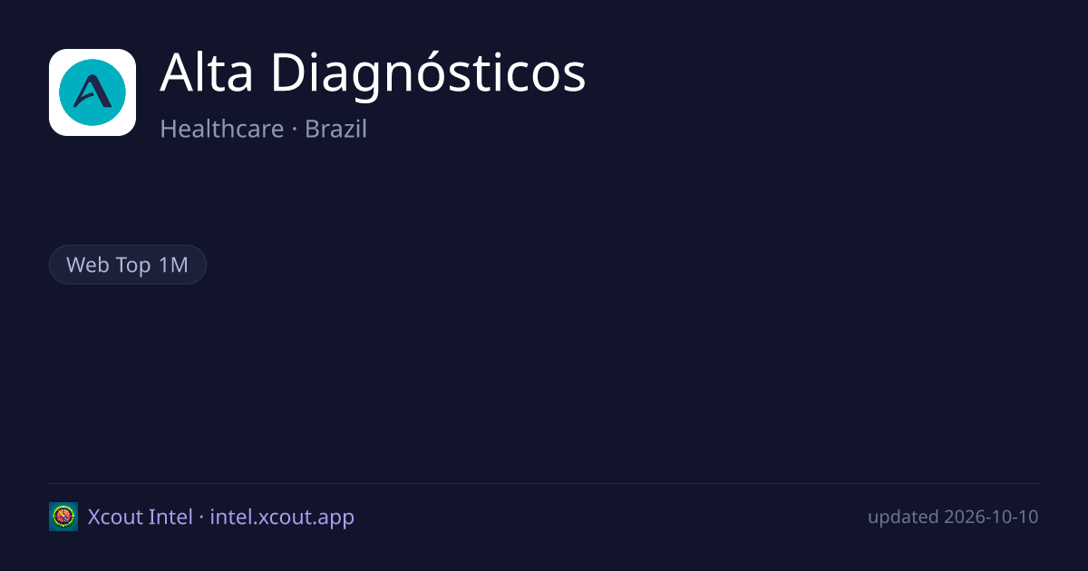 Alta Diagnósticos — share card preview