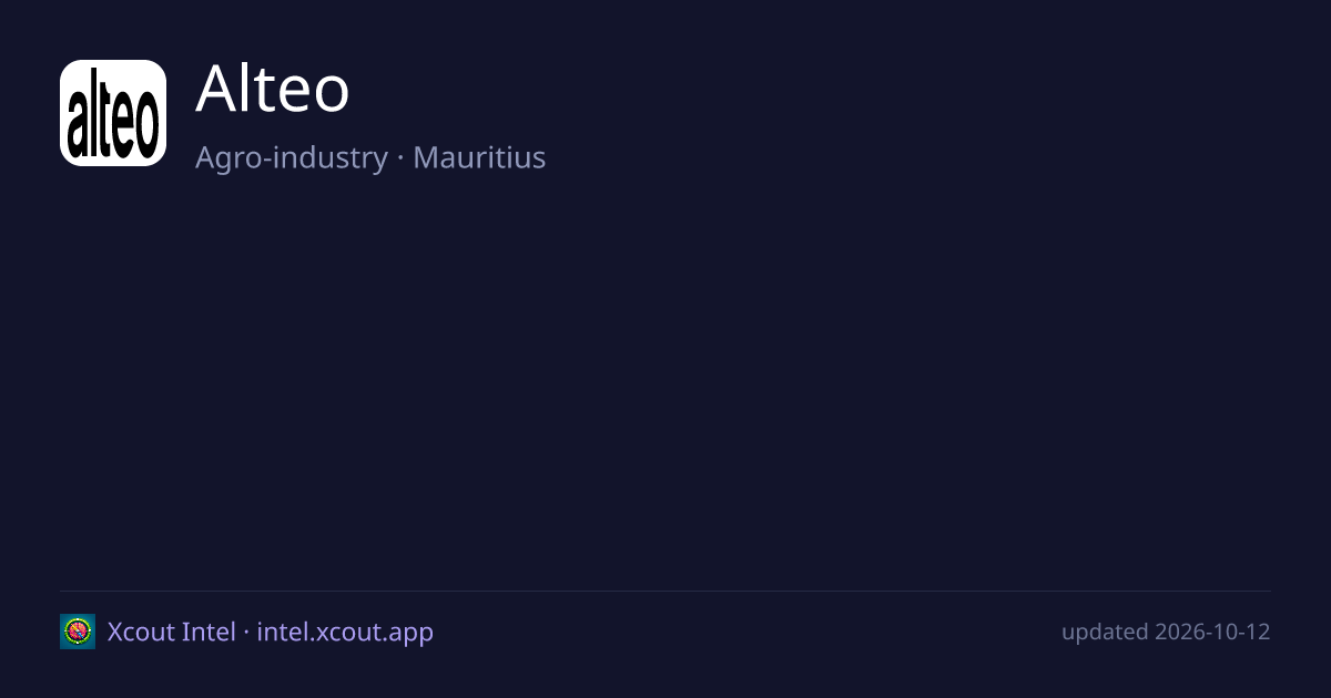 Alteo — share card preview
