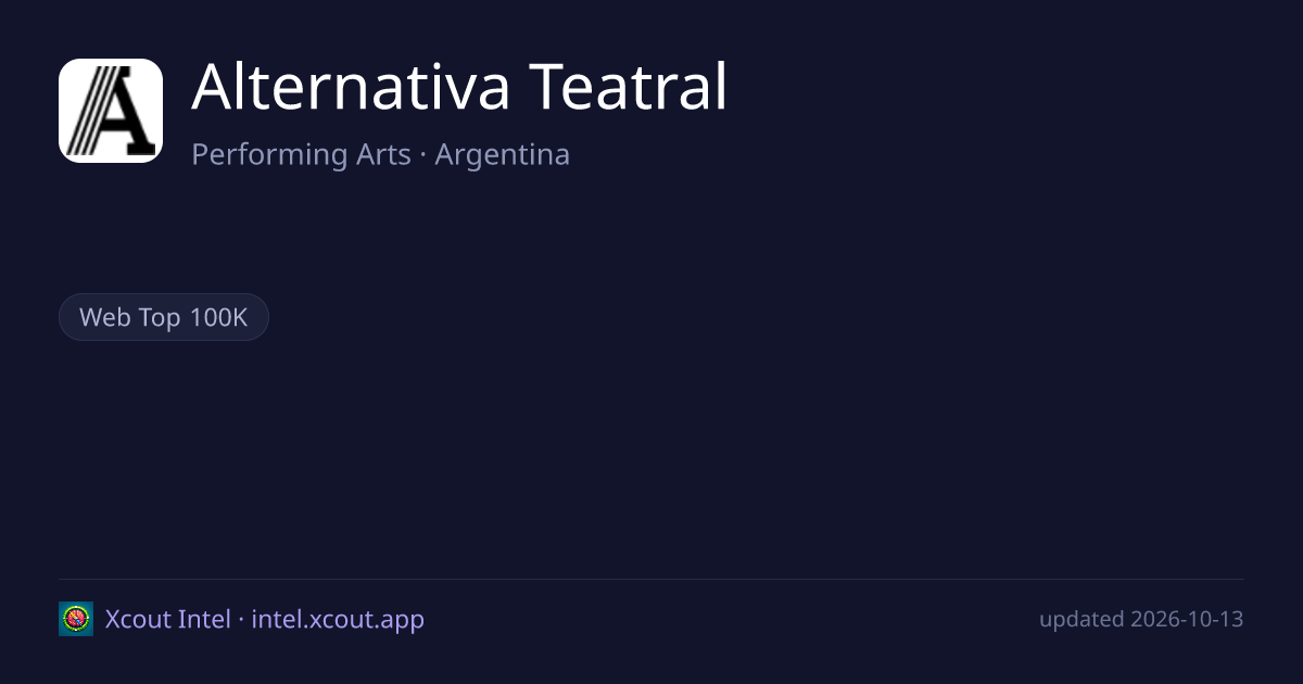 Alternativa Teatral — share card preview