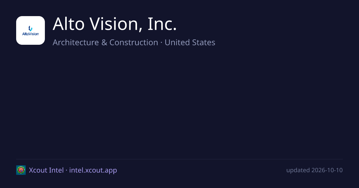Alto Vision, Inc. — share card preview
