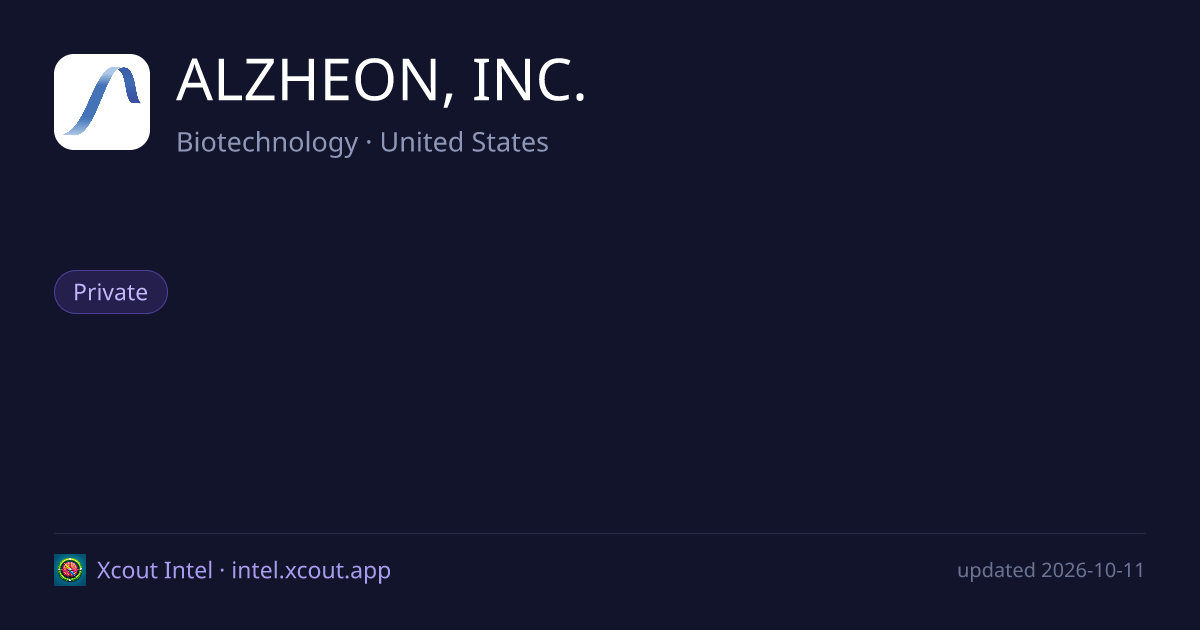 ALZHEON, INC. — share card preview
