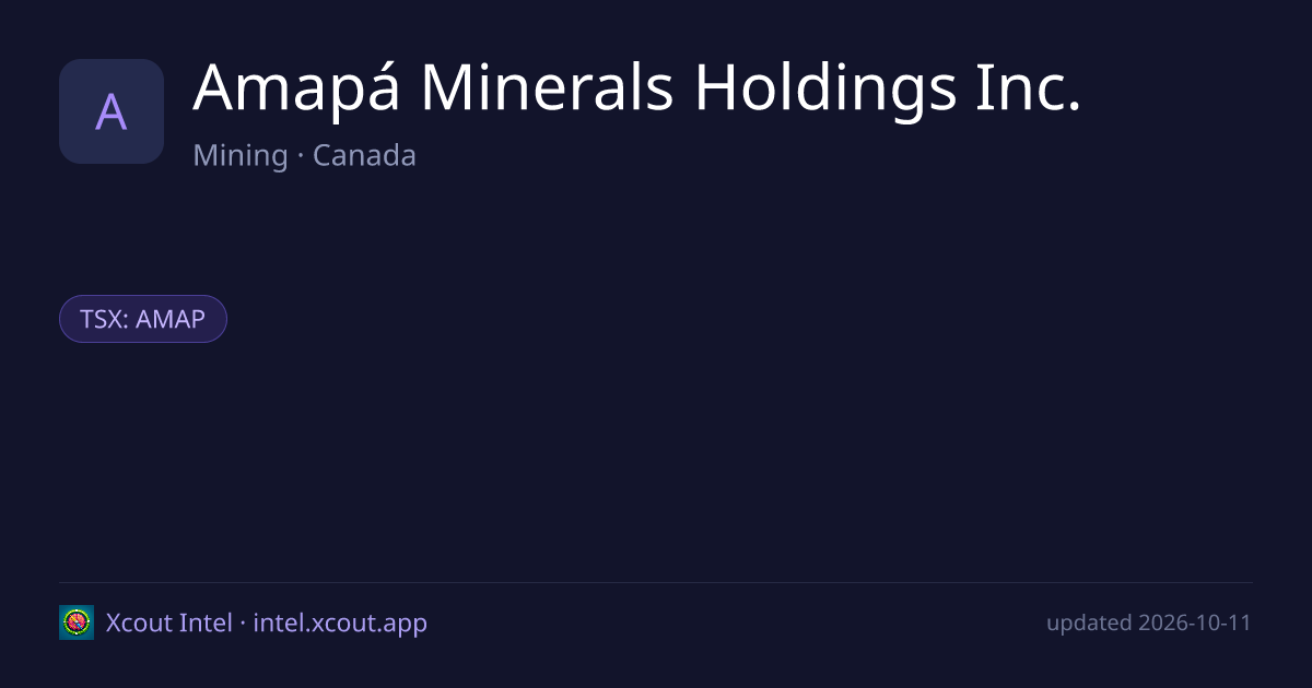 Amapá Minerals Holdings Inc. — share card preview