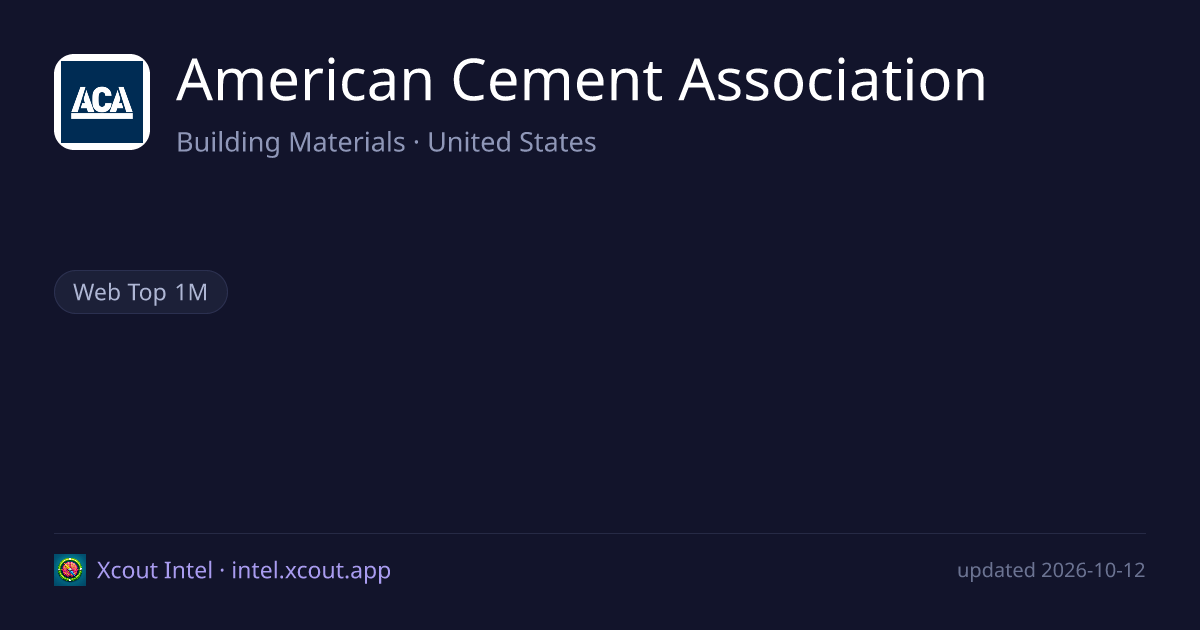 American Cement Association — share card preview