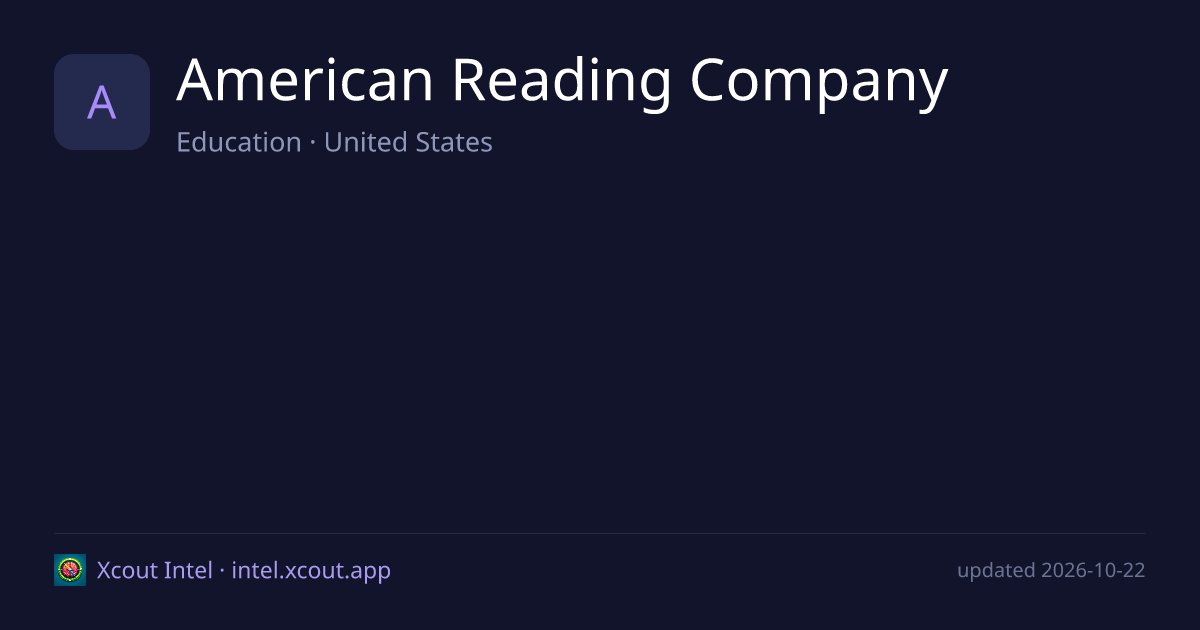 American Reading Company — share card preview