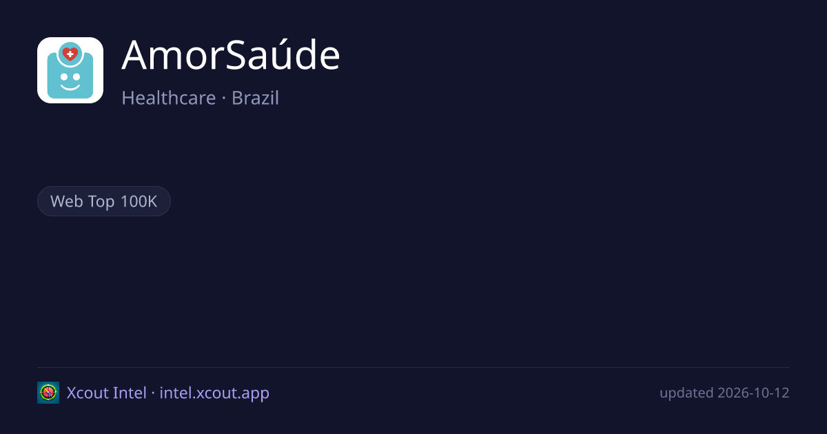 AmorSaúde — share card preview