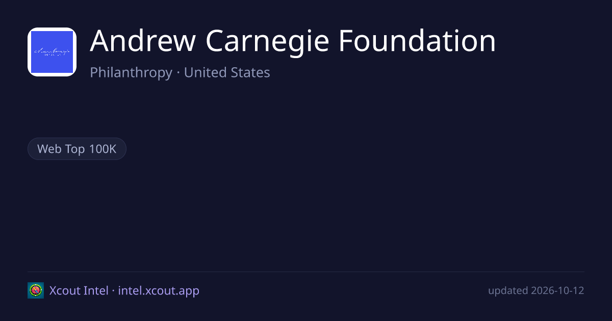 Andrew Carnegie Foundation — share card preview