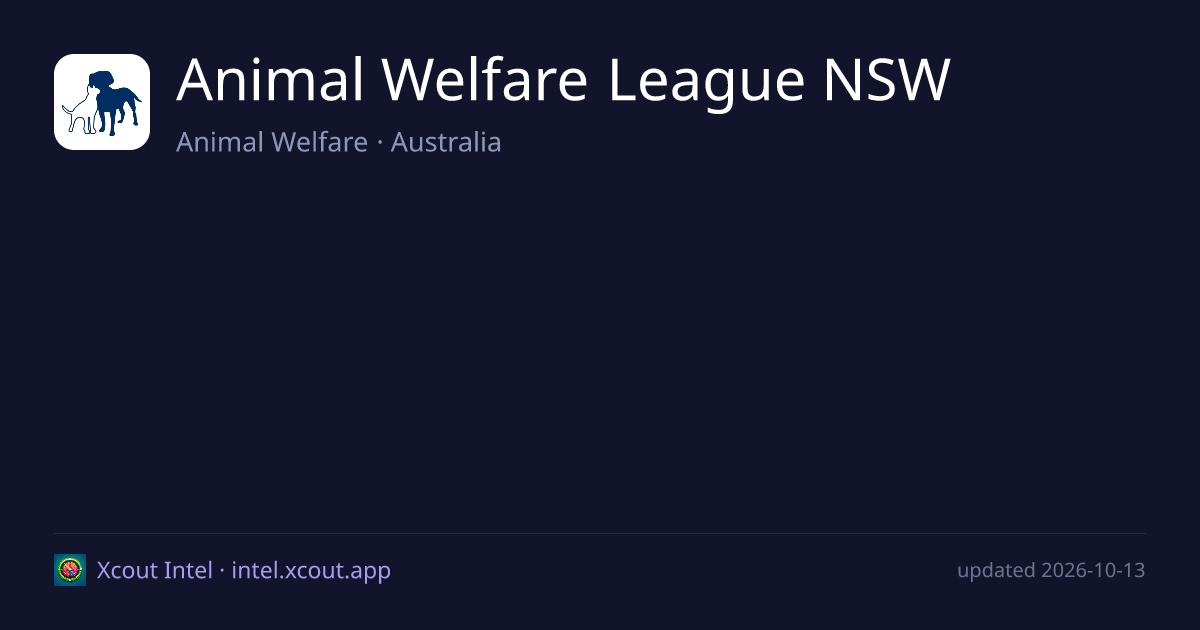 Animal Welfare League NSW — share card preview