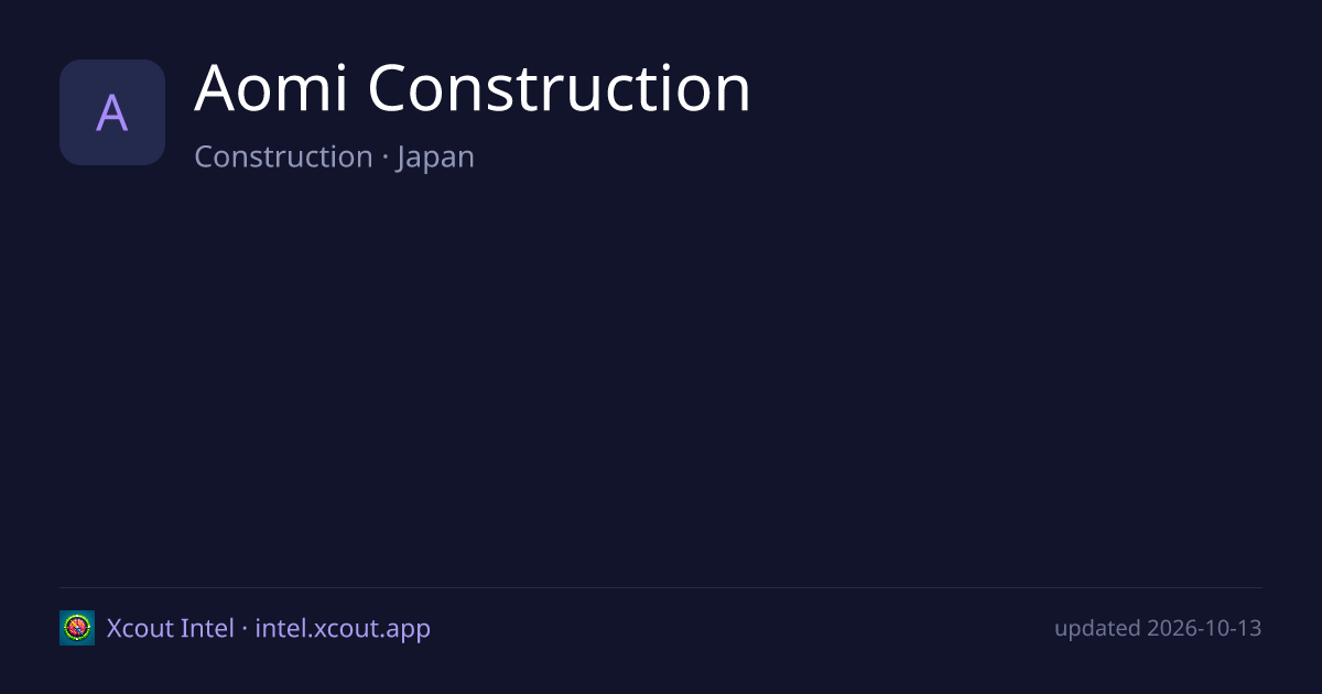 Aomi Construction — share card preview
