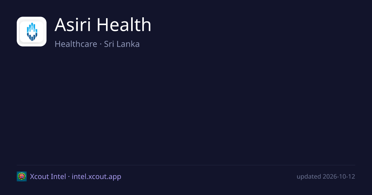Asiri Health — share card preview