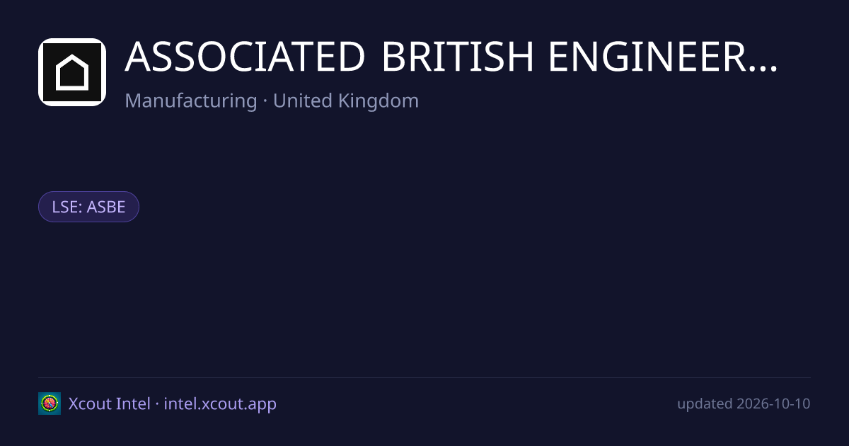 ASSOCIATED BRITISH ENGINEERING PLC — share card preview
