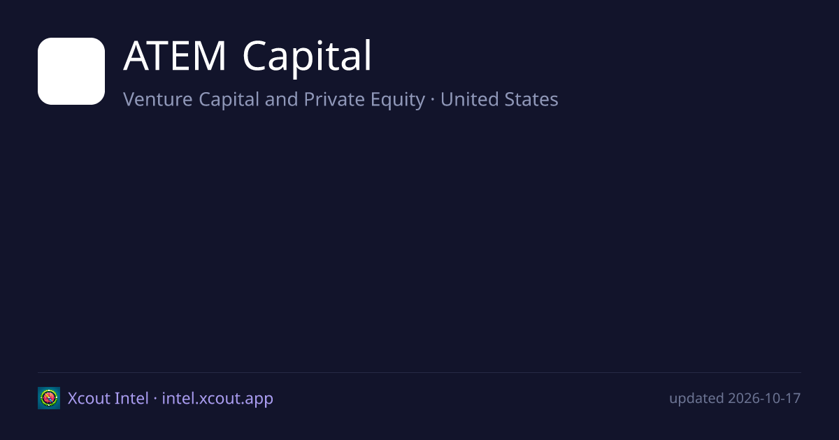 ATEM Capital — share card preview