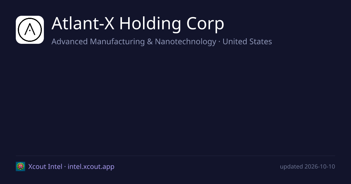 Atlant-X Holding Corp — share card preview