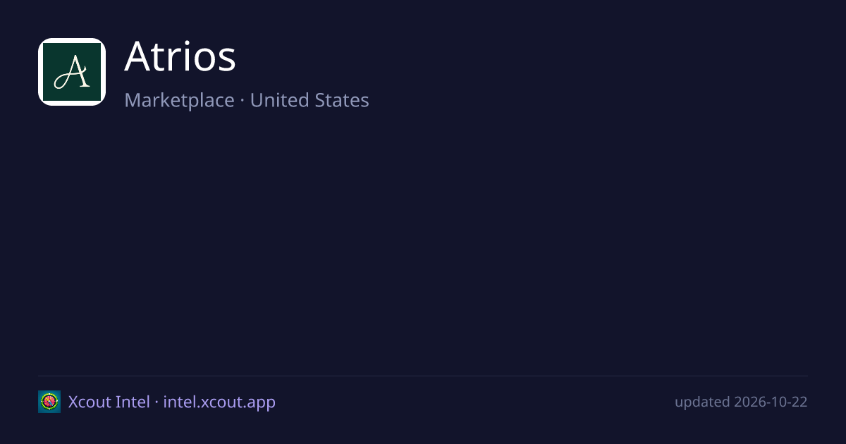 Atrios — share card preview