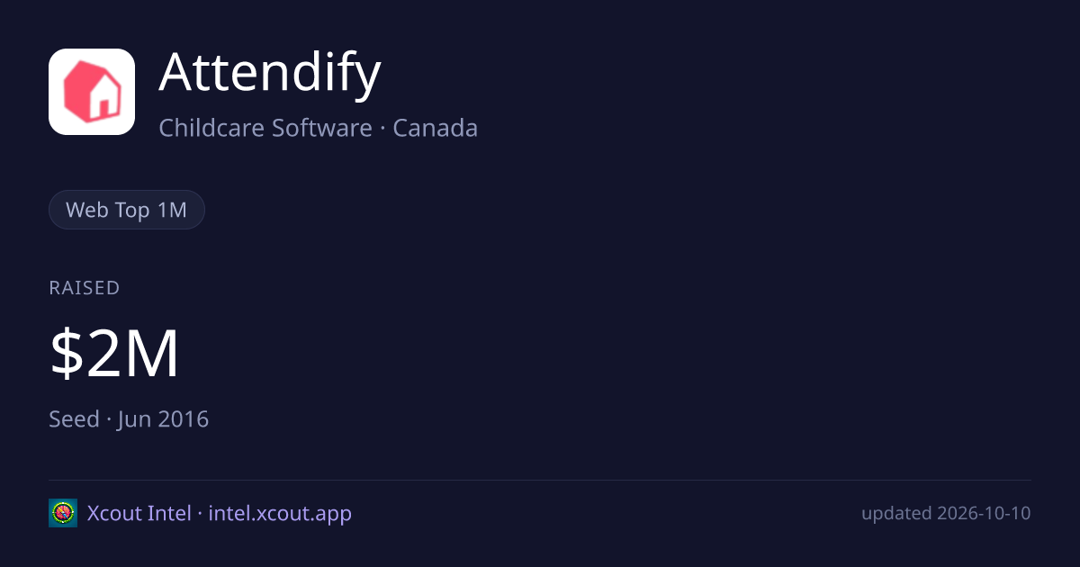 Attendify — share card preview