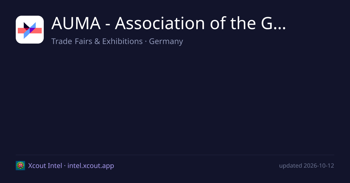 AUMA - Association of the German Trade Fair Industry — share card preview