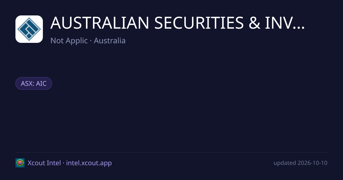 AUSTRALIAN SECURITIES & INVESTMENT COMMISSION — share card preview