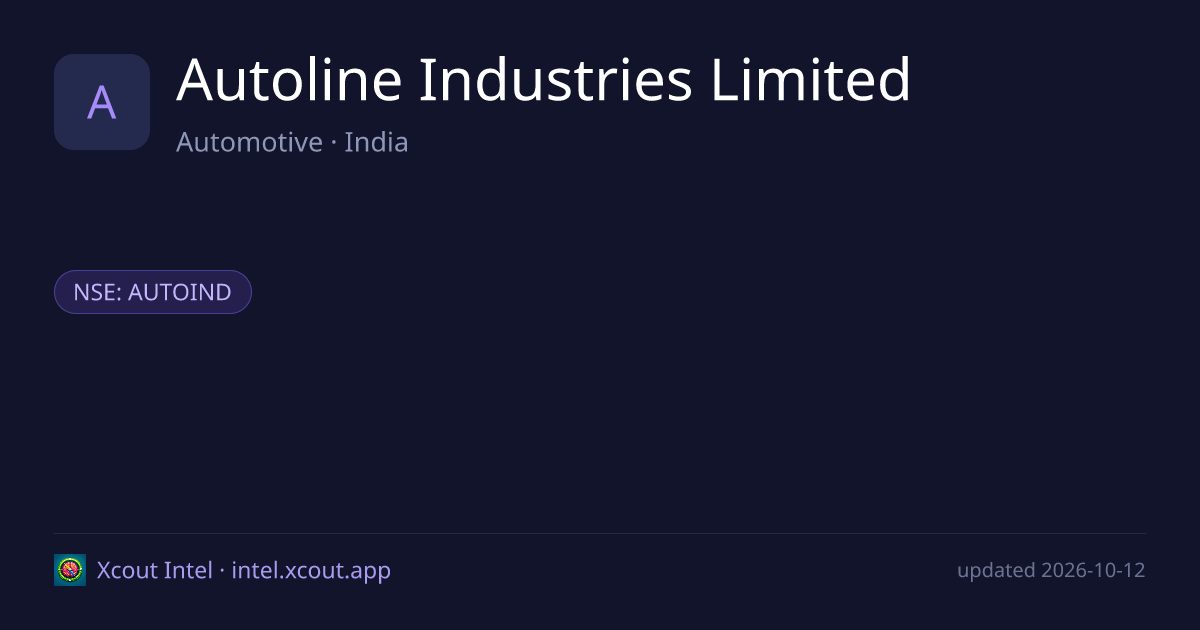 Autoline Industries Limited — share card preview