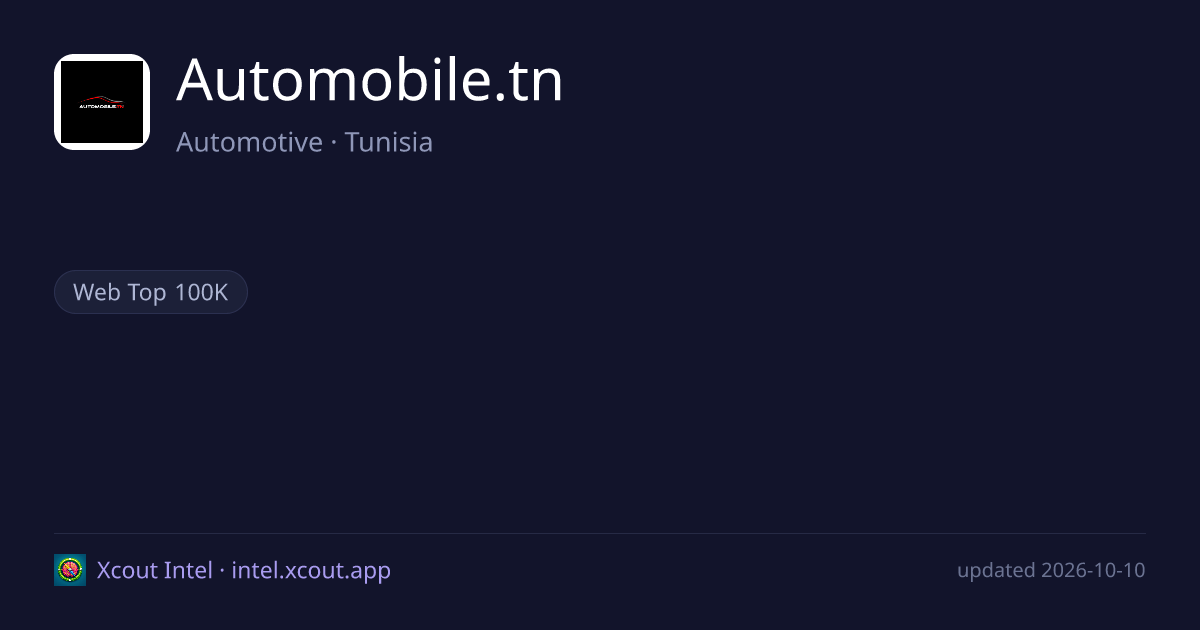 Automobile.tn — share card preview
