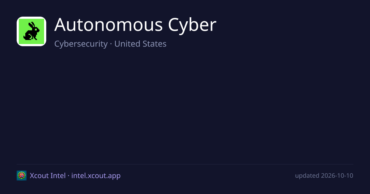 Autonomous Cyber — share card preview