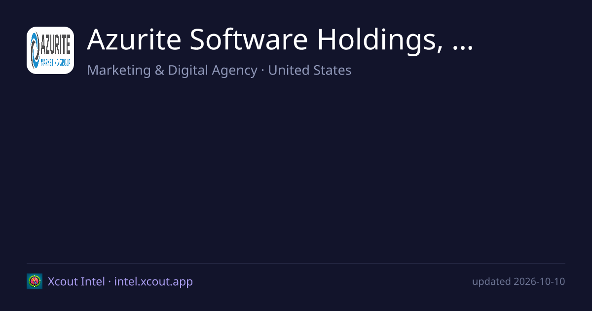 Azurite Software Holdings, Inc. — share card preview