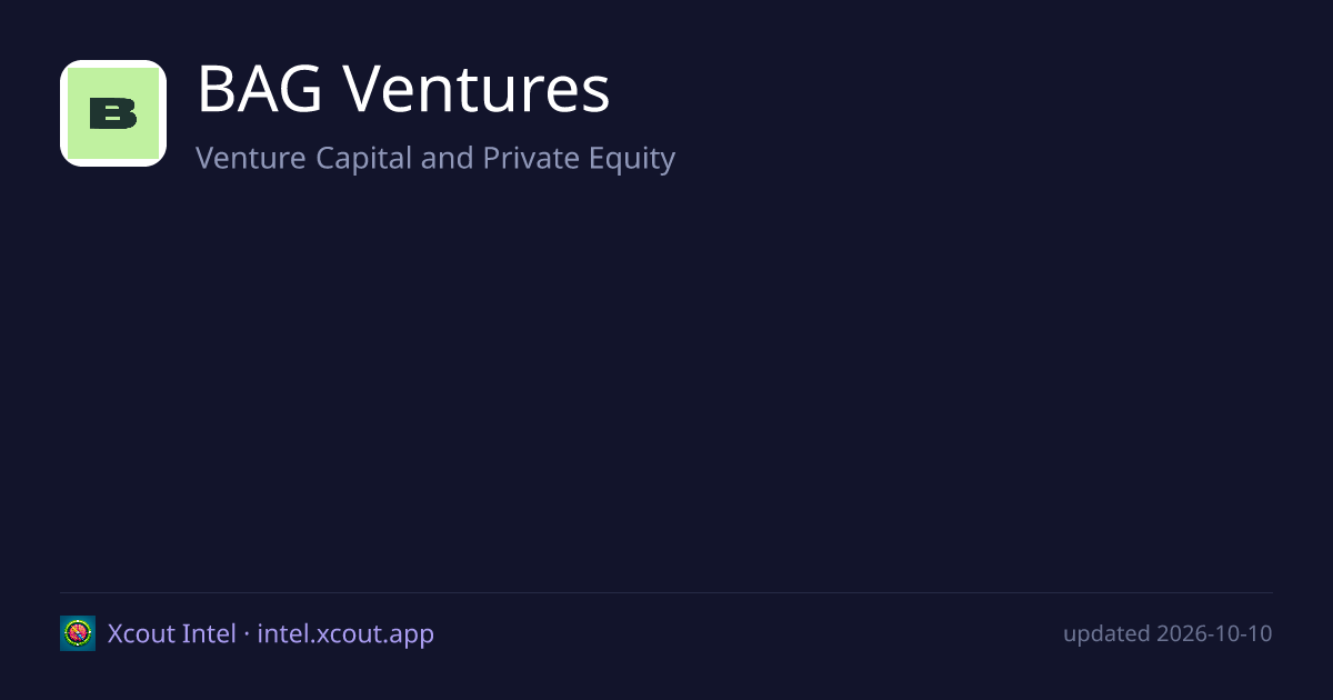BAG Ventures — share card preview